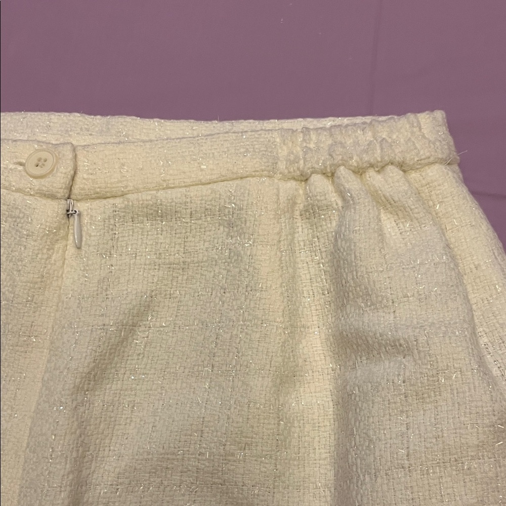Worthington Cream Textured suit jacket size 10 skirt size 8 - Picture 13 of 15